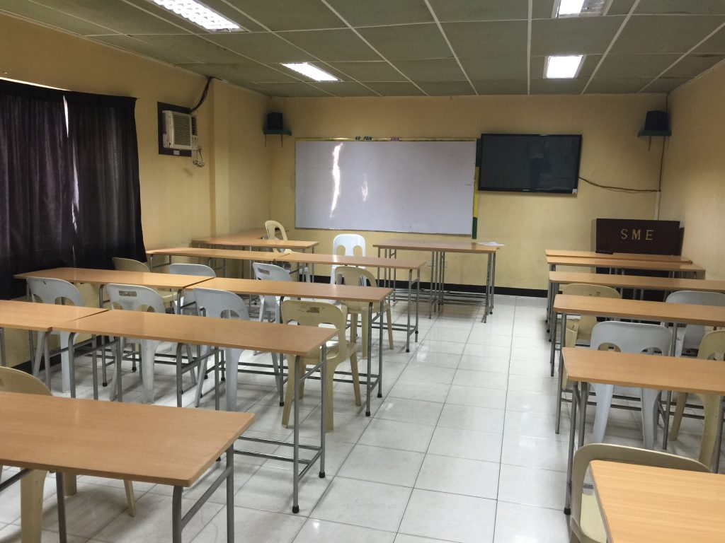 フィリピン留学 SMEAGスパルタキャンパスの教室