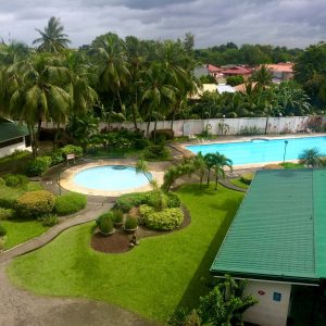 フィリピン留学 E-room 敷地内の風景