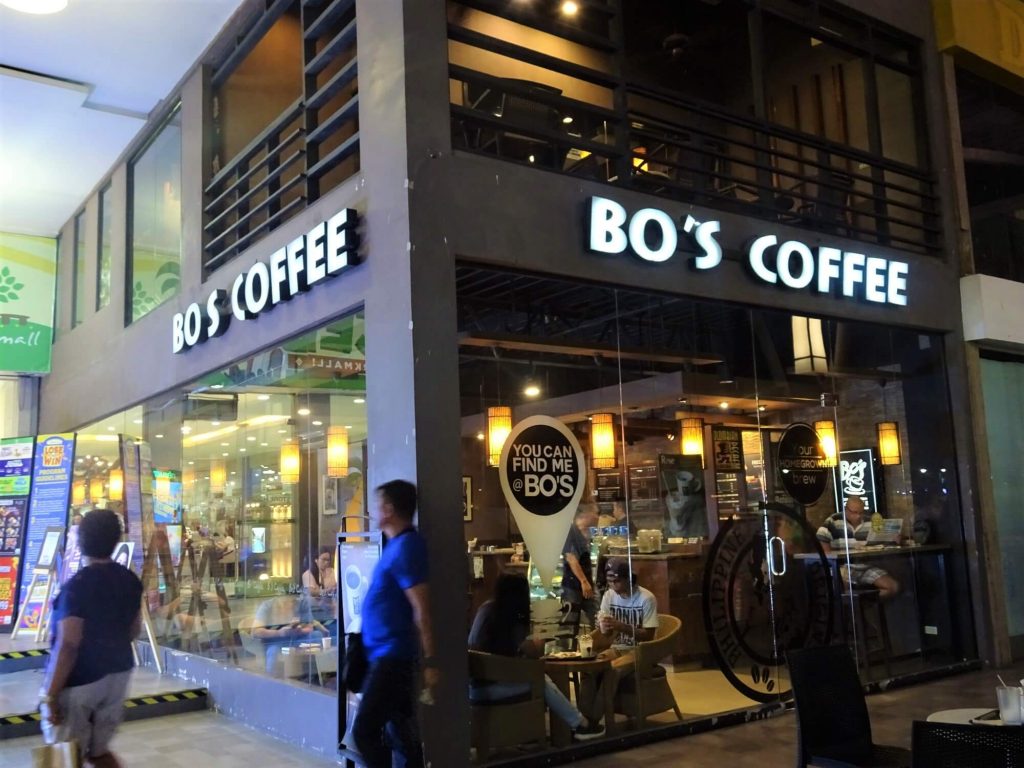 フィリピン留学　ParkモールのBo`s COFFEE