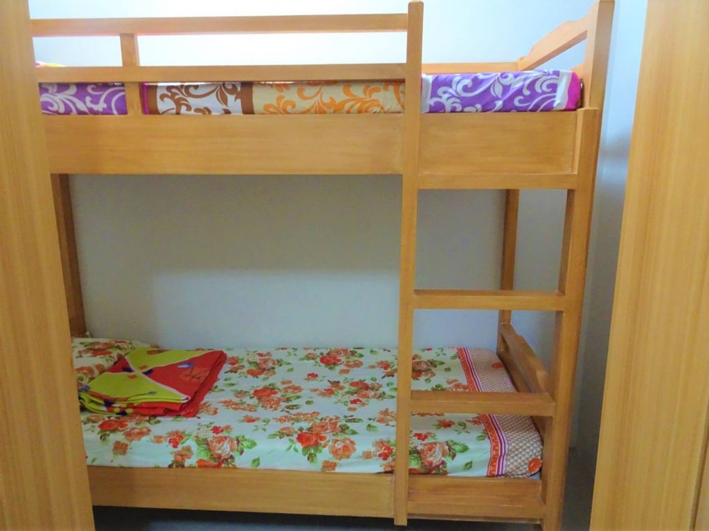 フィリピン留学　NILSのニューキャンパスのベッド